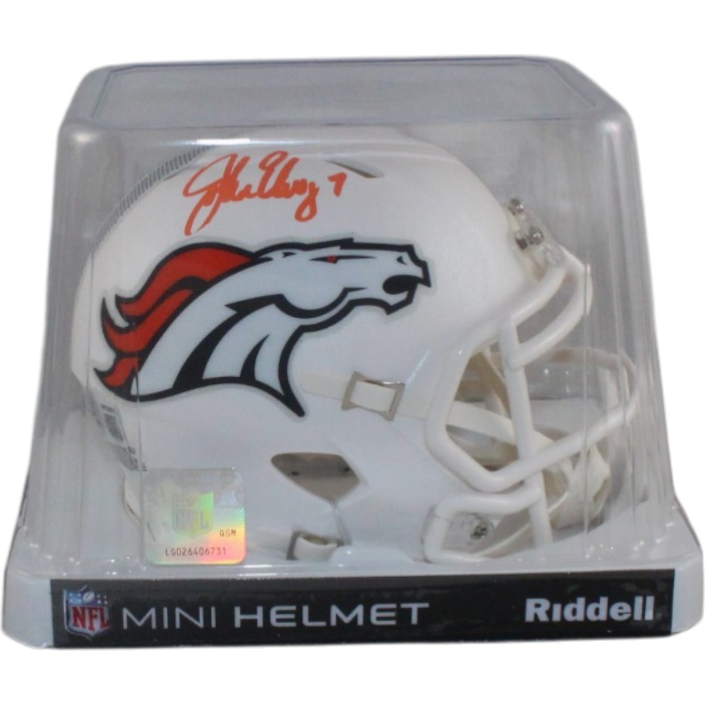 John Elway Denver Broncos Autographed 2024 Alternate Mini Helmet