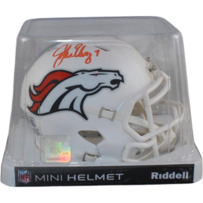 John Elway Denver Broncos Autographed 2024 Alternate Mini Helmet