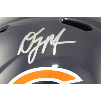 DJ Moore Chicago Bears Autographed Full Size Replica Helmet
