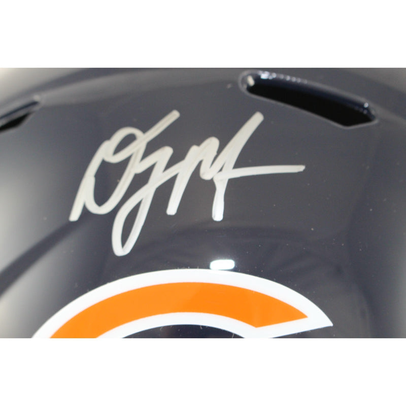 DJ Moore Chicago Bears Autographed Full Size Replica Helmet