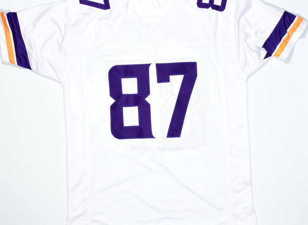 T.J. Hockenson Signed Minnesota Vikings White Custom Jersey
