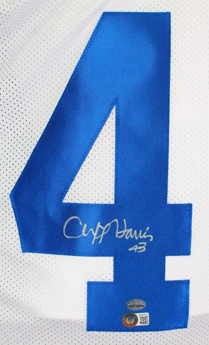 Cliff Harris Autographed White Custom Football Jersey