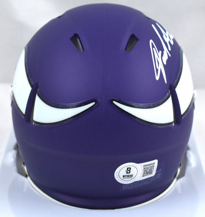 Jared Allen Autographed Minnesota Vikings White Speed Mini Helmet