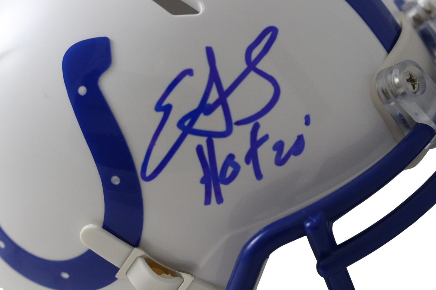 Edgerrin James Indianapolis Colts Autographed Throwback Mini Helmet (HOF)