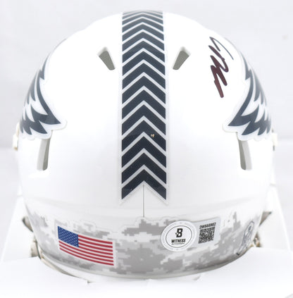Michael Vick Signed Philadelphia Eagles Mini Helmet - 2024 Salute to Service