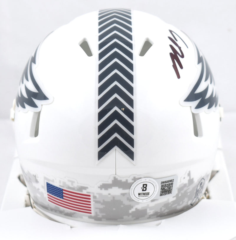 Michael Vick Signed Philadelphia Eagles Mini Helmet - 2024 Salute to Service