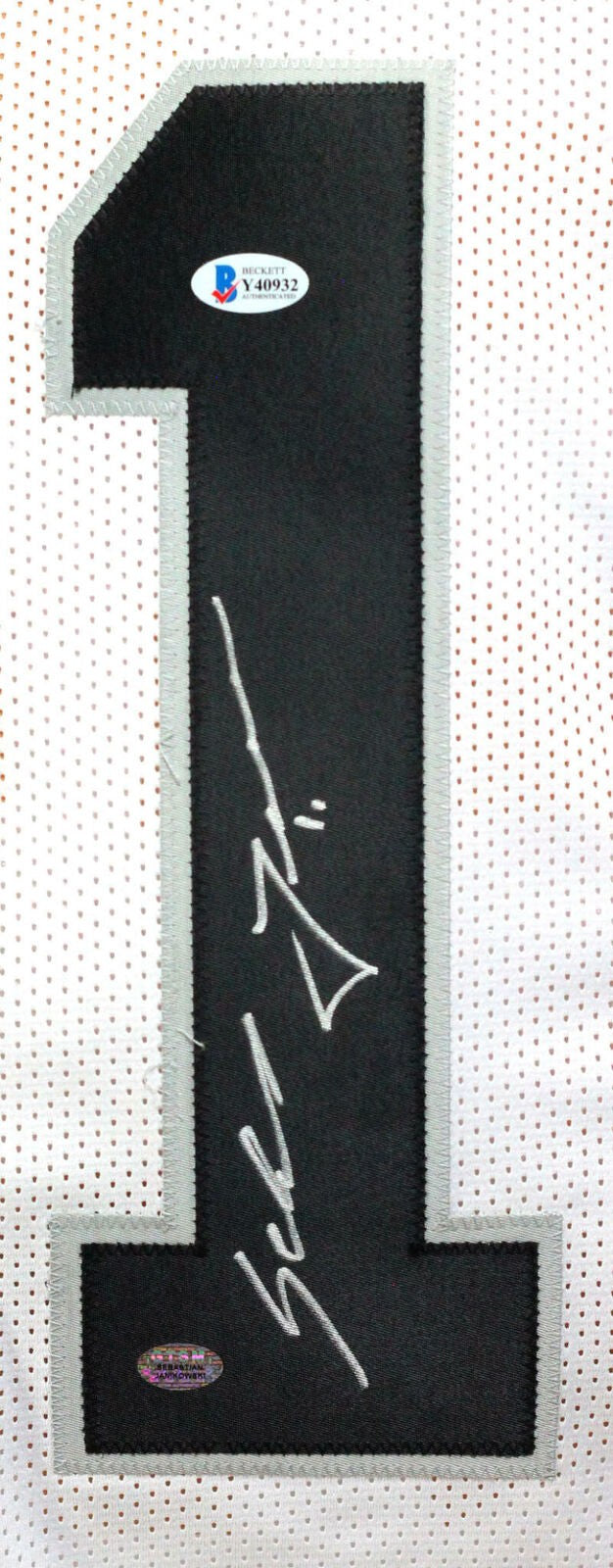 Sebastian Janikowski Autographed White Custom Football Jersey