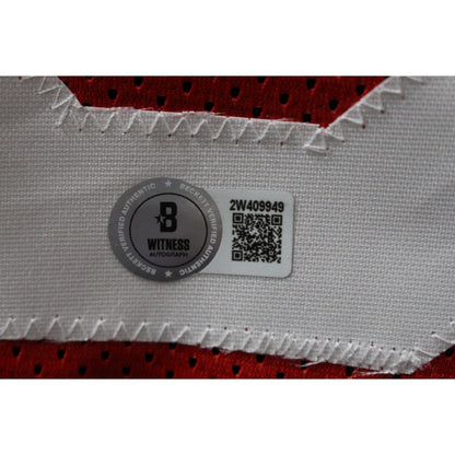 Ralph Sampson Autographed Custom Red Basketball Jersey (HOF Inscription)