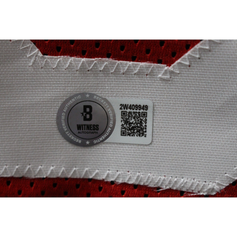 Ralph Sampson Autographed Custom Red Basketball Jersey (HOF Inscription)