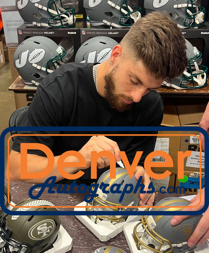 Ricky Pearsall San Francisco 49ers Autographed Slate Mini Helmet