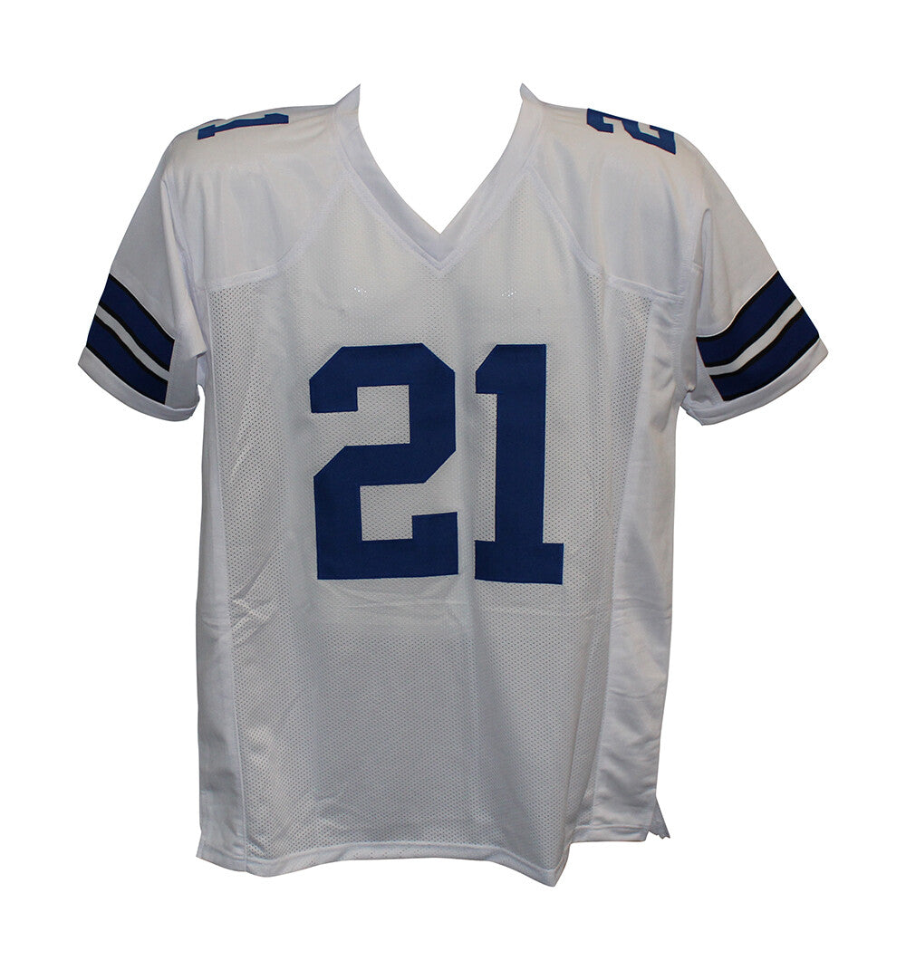 Deion Sanders Autographed Pro Style Custom White Football Jersey (BAS)
