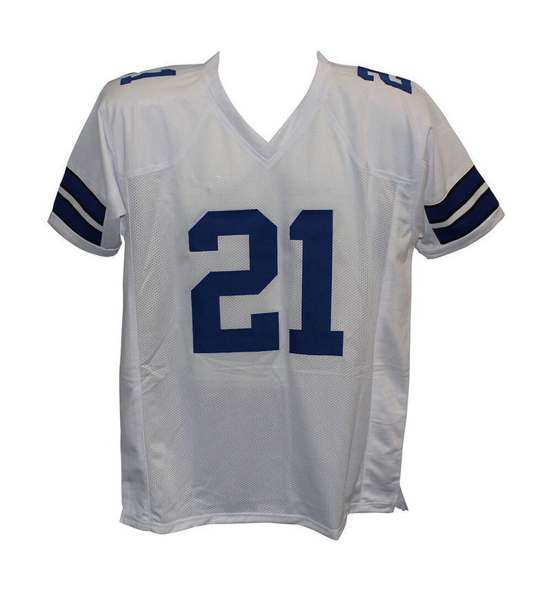 Deion Sanders Autographed Pro Style Custom White Football Jersey (BAS)