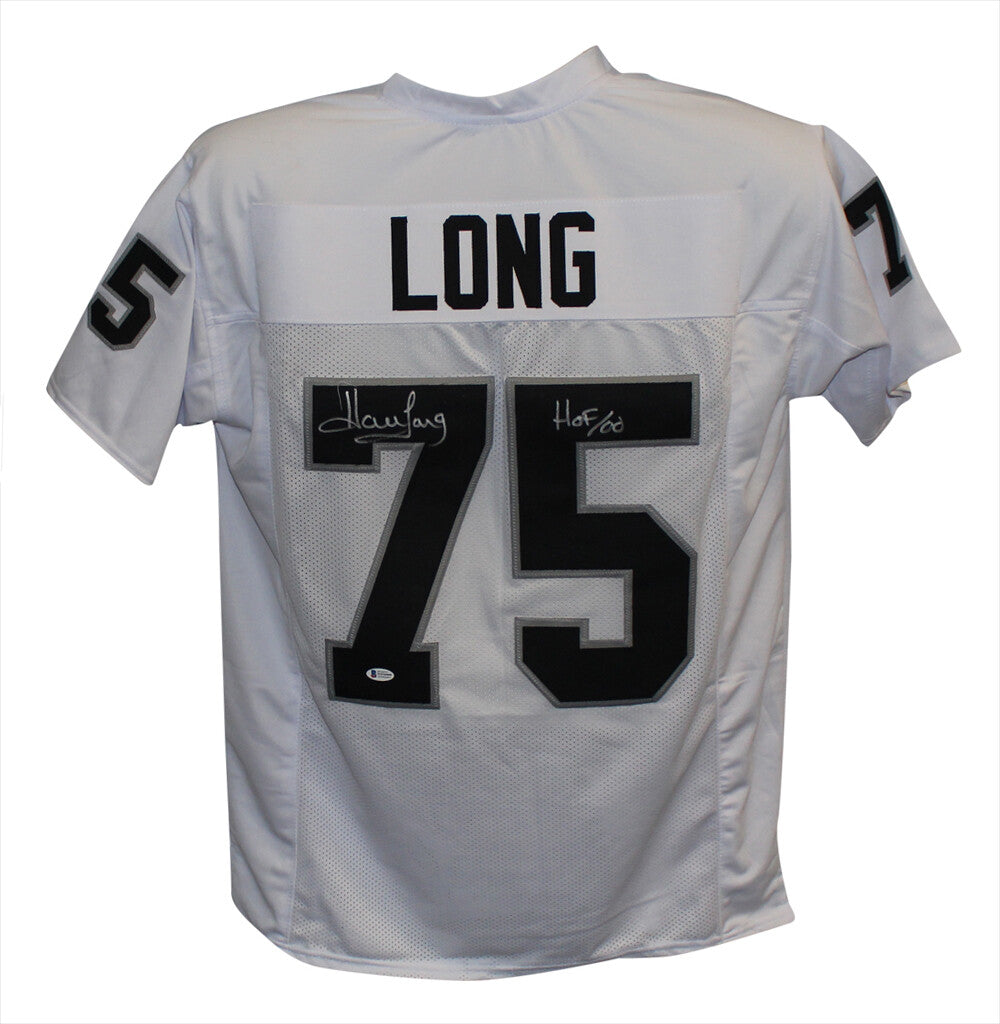 Howie Long Autographed Oakland Raiders Custom Jersey HOF Inscription BAS