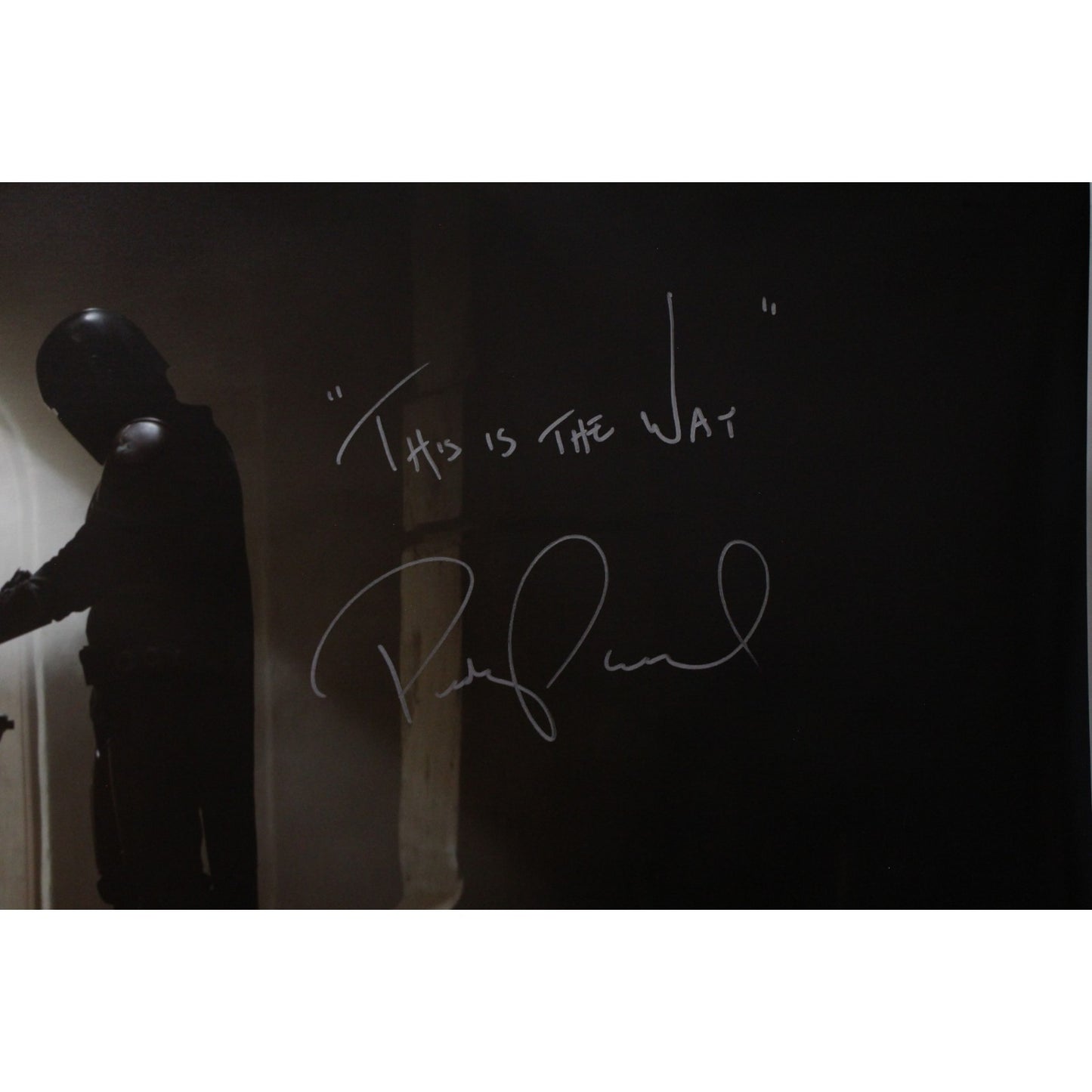 Pedro Pascal Signed Mandalorian 36x48 Canvas "This is the Way"