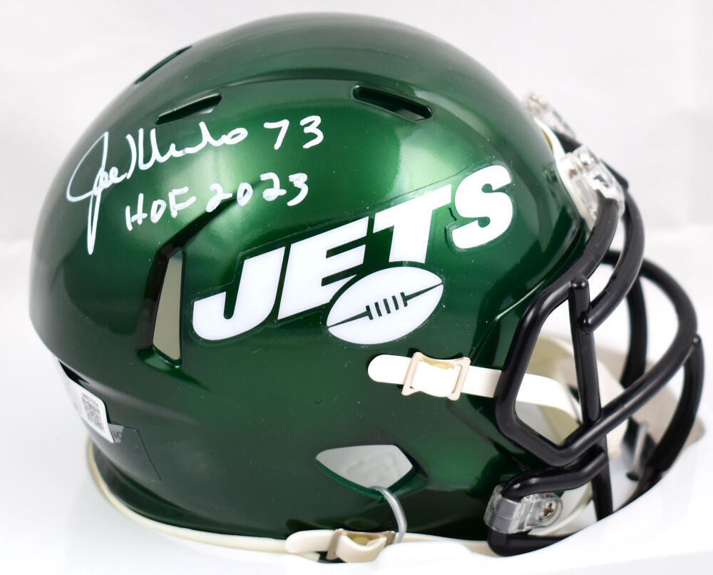 Joe Klecko Signed New York Jets Speed Mini Helmet - HOF 2023