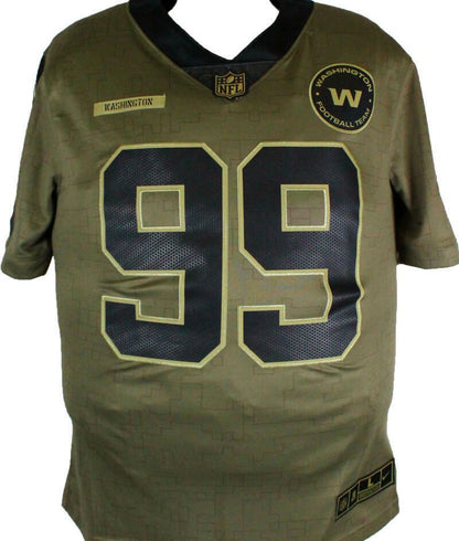 Chase Young Autographed Washington Football Team Salute to Service Jersey