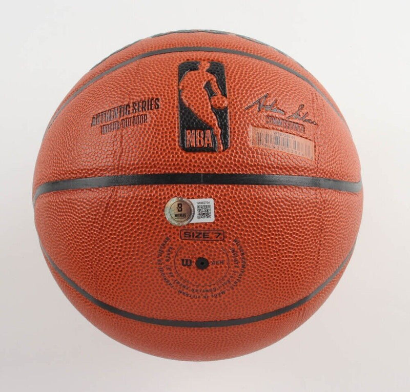 Muggsy Bogues Autographed Wilson Official NBA Basketball