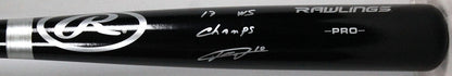 Yuli Gurriel Signed Rawlings Pro Baseball Bat - 2017 WS Champs