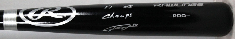 Yuli Gurriel Signed Rawlings Pro Baseball Bat - 2017 WS Champs
