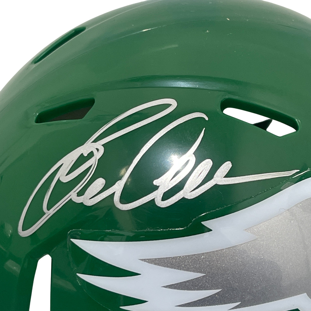 Eric Allen Signed Philadelphia Eagles Throwback Mini Helmet Beckett BAS