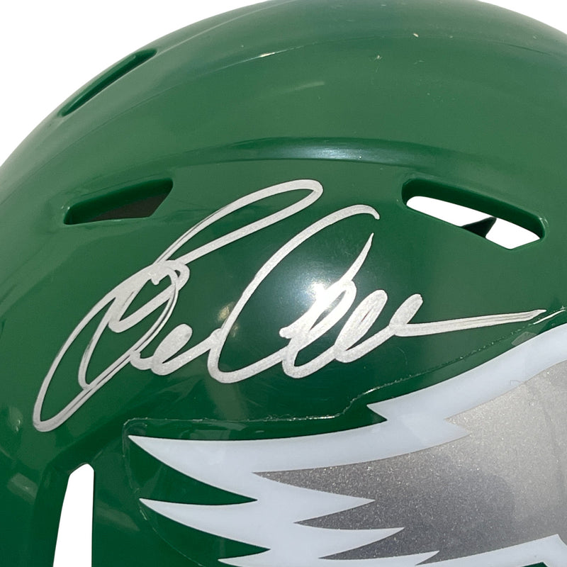 Eric Allen Signed Philadelphia Eagles Throwback Mini Helmet Beckett BAS