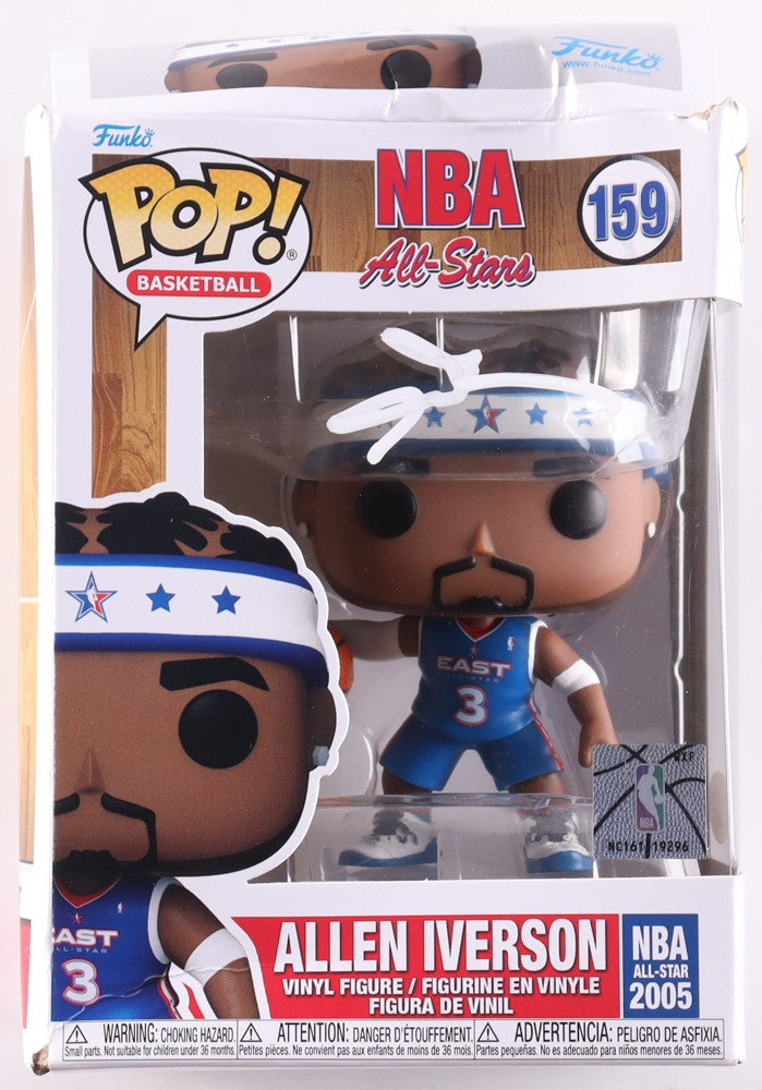 Allen Iverson Signed Philadelphia 76ers Funko Pop #159