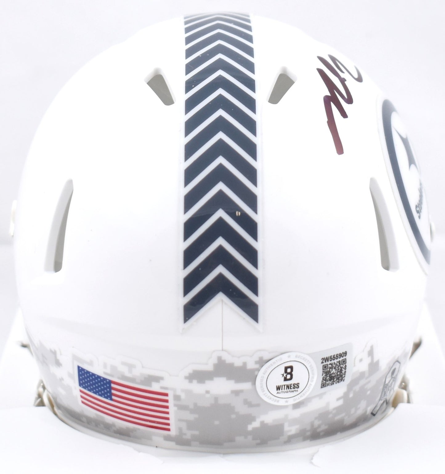 Michael Vick Signed Pittsburgh Steelers 2024 Salute to Service Mini Helmet