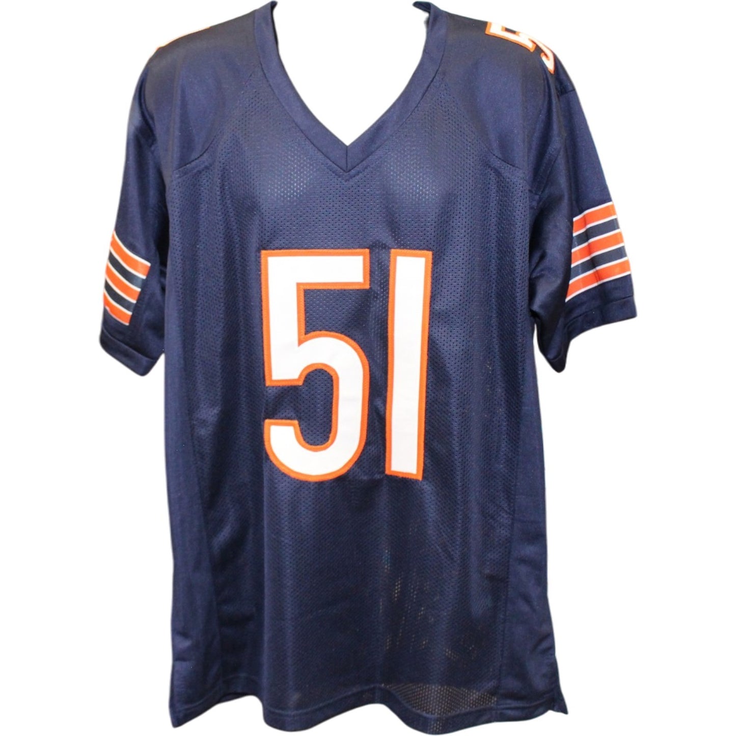Dick Butkus Autographed Chicago Bears Navy Jersey