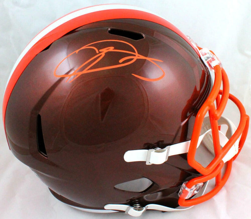 Odell Beckham Autographed Cleveland Browns Full Size Flash Speed Helmet