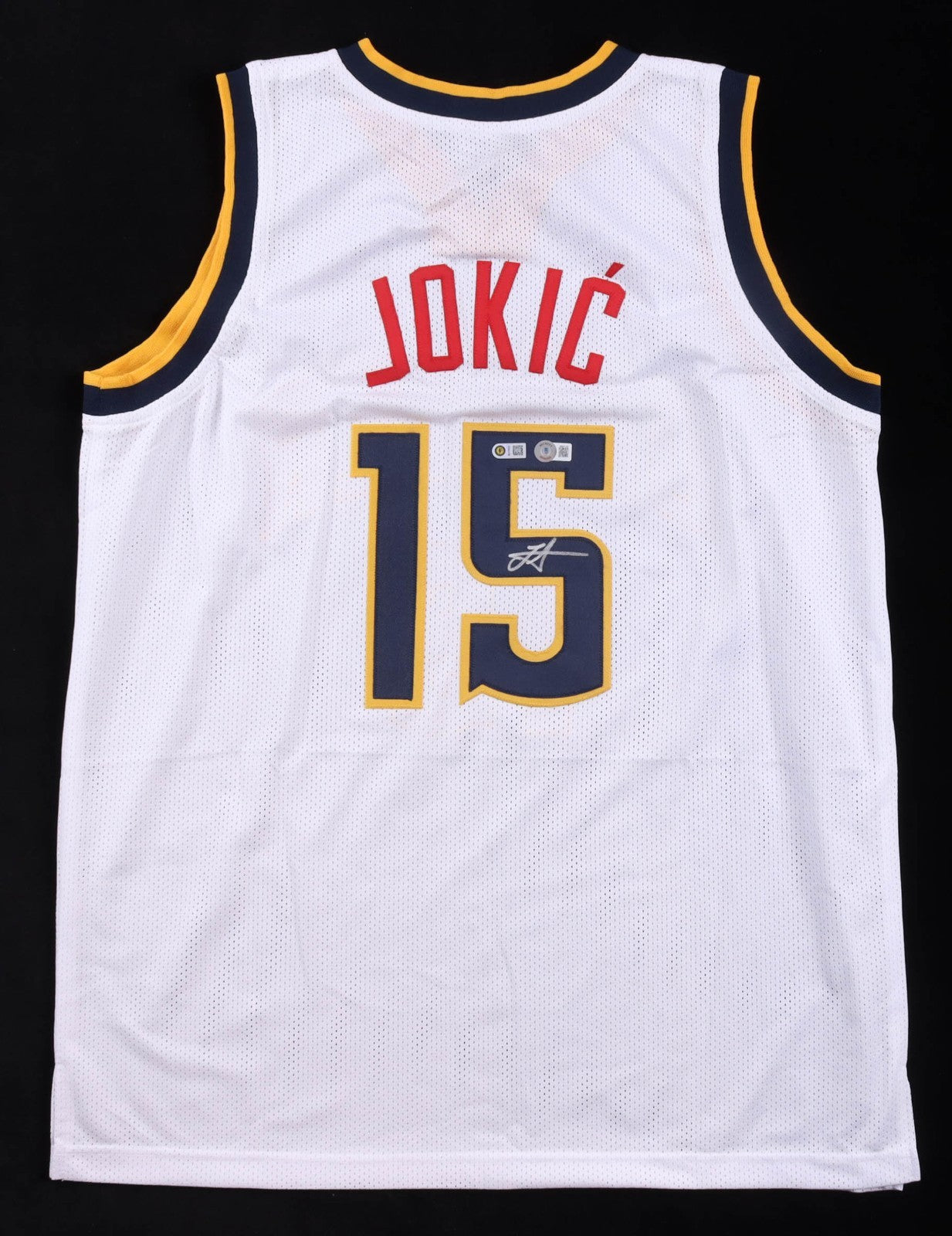 Nikola Jokic Denver Nuggets Autographed Custom White Basketball Jersey