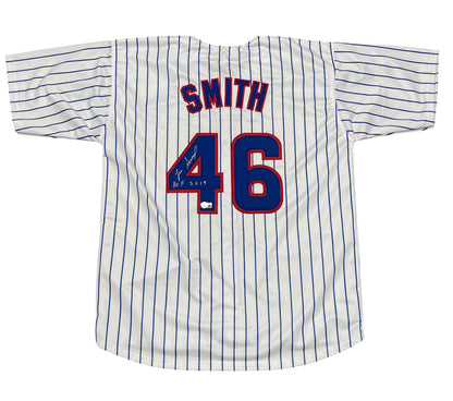 Lee Smith Chicago Cubs Signed Jersey HOF 2019 Beckett Witness COA