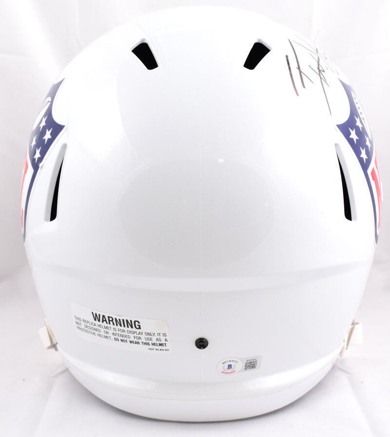 TJ Watt and Michael Strahan Autographed NFL Full Size Speed Helmet