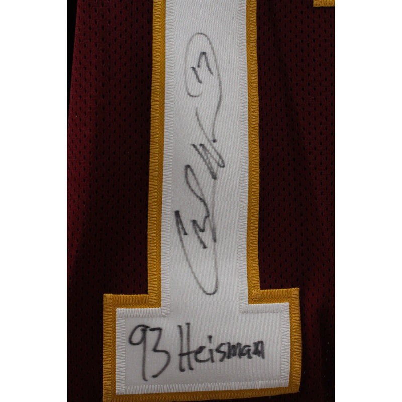 Charlie Ward Autographed Custom Heisman Stat Jersey (JSA COA)