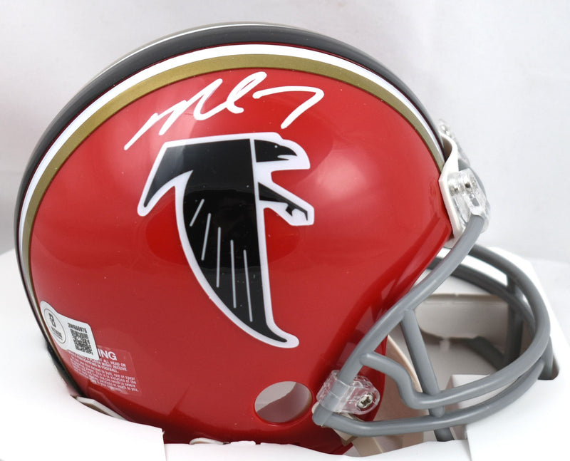 Michael Vick Signed Atlanta Falcons 1966-69 Throwback Speed Mini Helmet