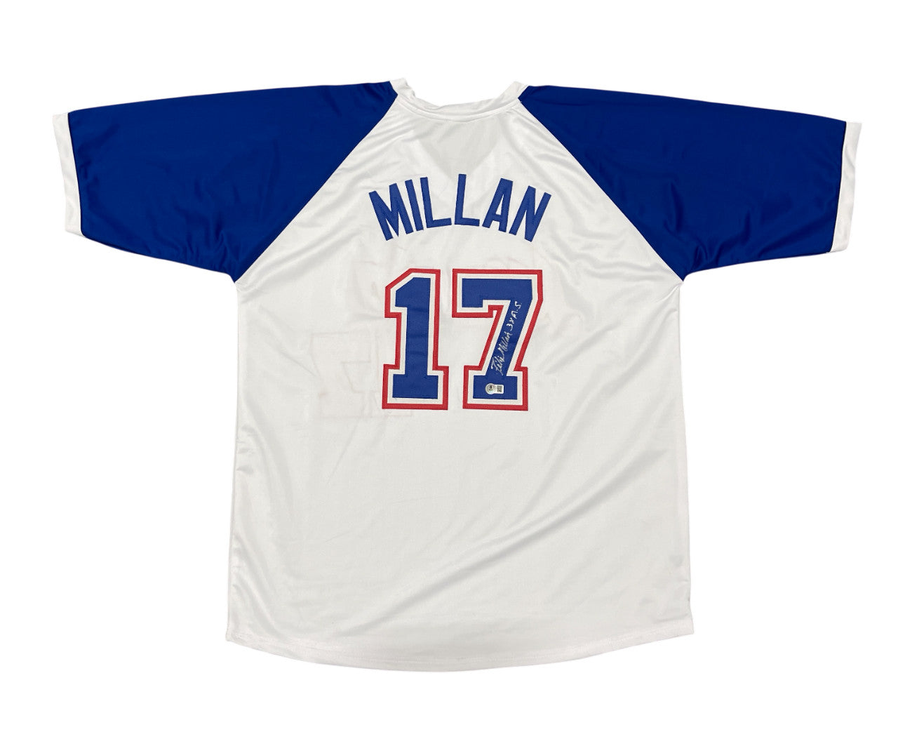 Felix Millan Signed Atlanta Braves Custom Jersey (3x All-Star) Beckett COA