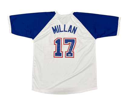 Felix Millan Signed Atlanta Braves Custom Jersey (3x All-Star) Beckett COA