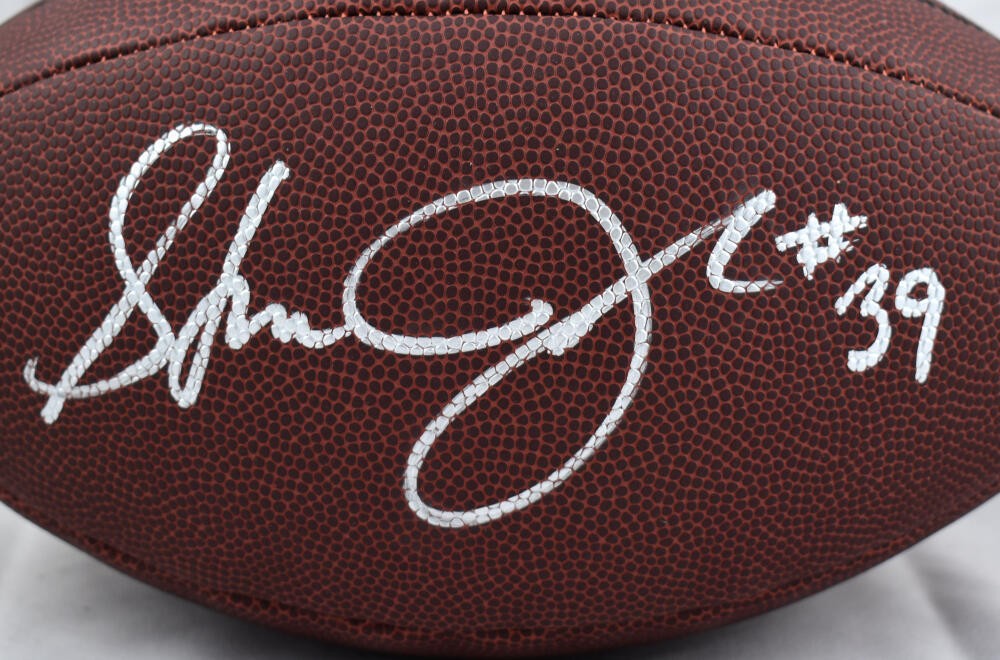 Steven Jackson Signed St. Louis Rams Wilson NFL Football