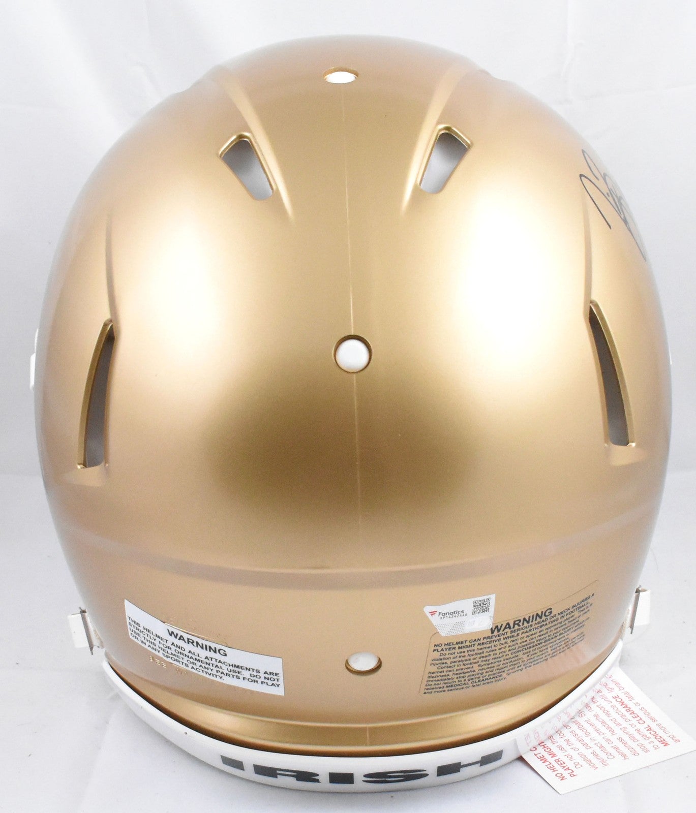 Tim Brown Signed Notre Dame Fighting Irish Full Size Speed Authentic Helmet