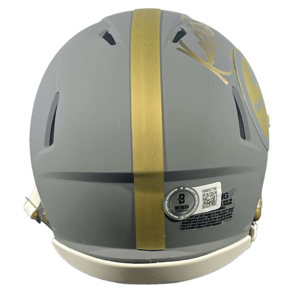 Kordell Stewart Pittsburgh Steelers Signed Slate Mini Helmet (Beckett COA)
