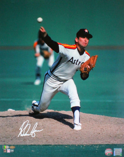 Nolan Ryan Signed Houston Astros 16x20 Photo Pitching View
