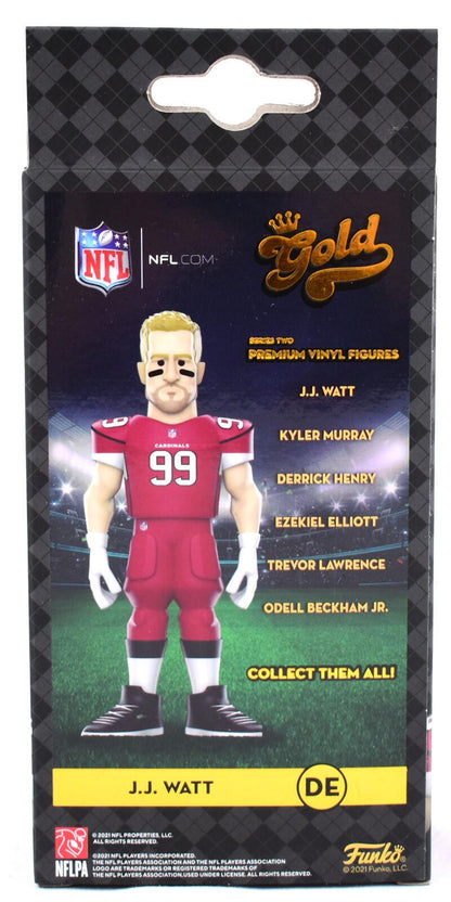 JJ Watt Signed Arizona Cardinals Funko Gold 5" Vinyl Figure