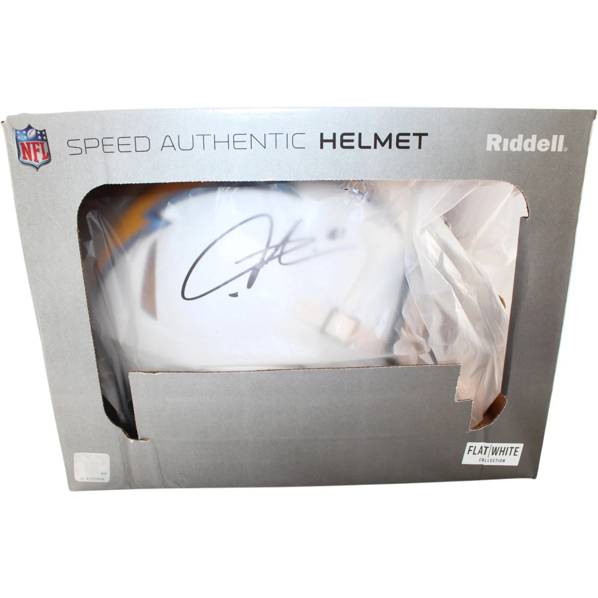 LaDainian Tomlinson Signed San Diego Chargers Proline Flat White Helmet