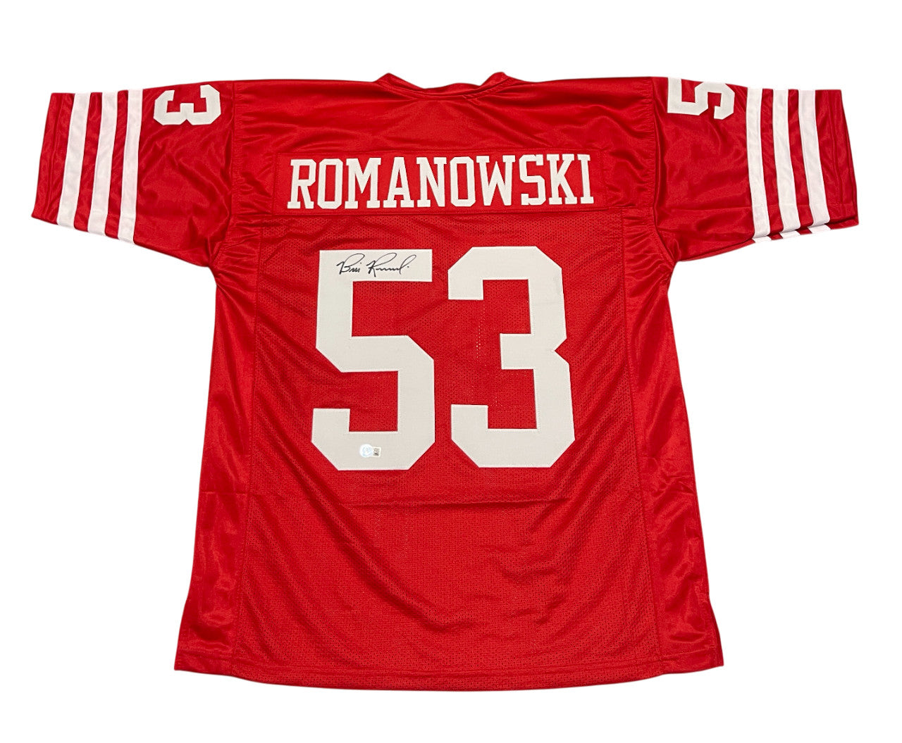 Bill Romanowski San Francisco 49ers Signed Custom Football Jersey BAS