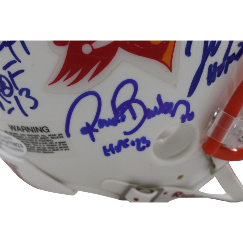 Lee Roy Selmon Multi-Signed Buccaneers Throwback Mini Helmet