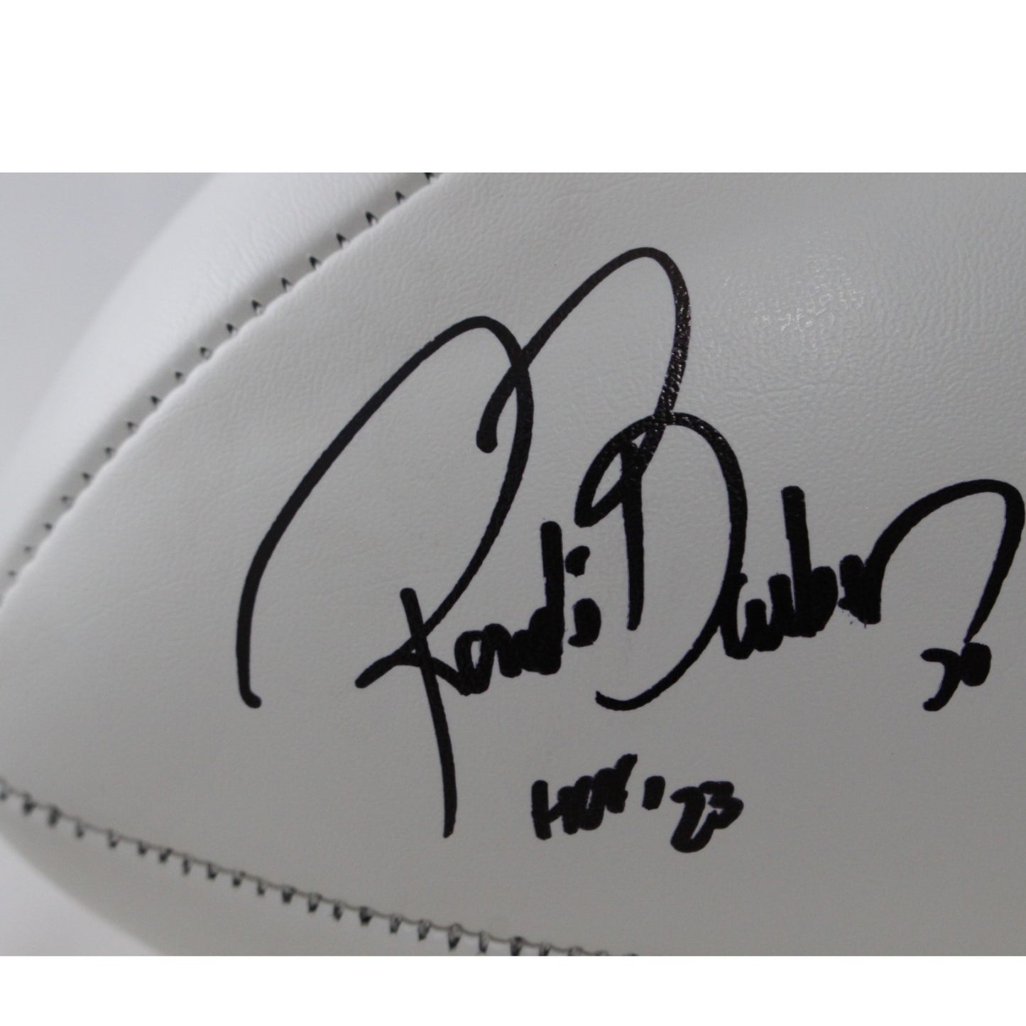 Ronde Barber Signed Tampa Bay Buccaneers Logo Football