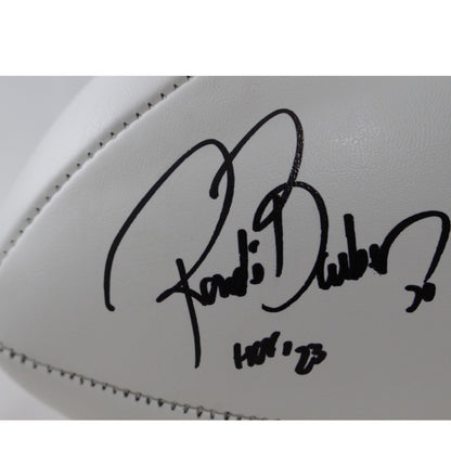 Ronde Barber Signed Tampa Bay Buccaneers Logo Football
