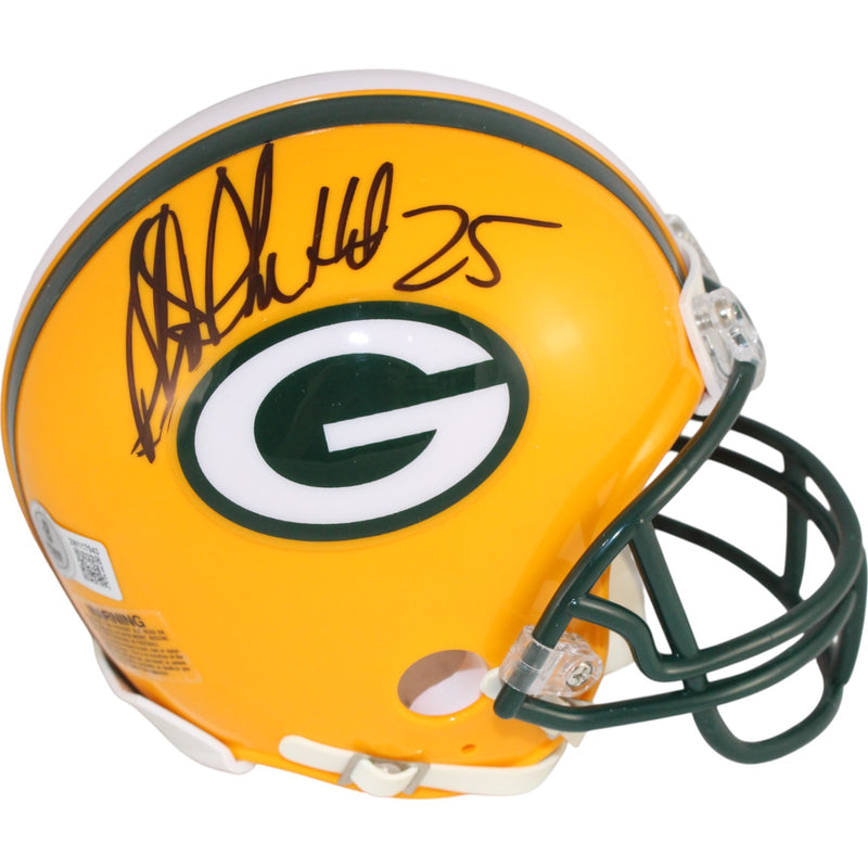 Sterling Sharpe Green Bay Packers Autographed VSR4 Mini Helmet (HOF)