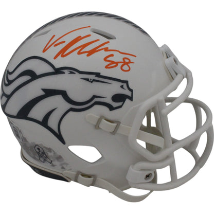 Von Miller Denver Broncos 2024 Salute to Service Signed Mini Helmet