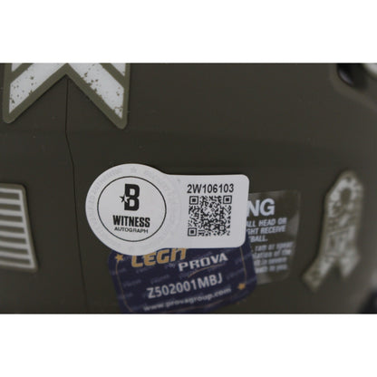 Calvin Johnson Autographed Detroit Lions 2022 Salute to Service Mini Helmet