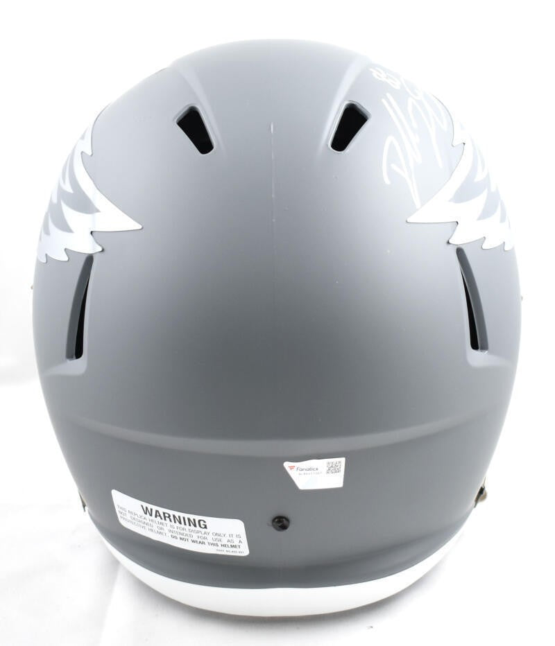 Dallas Goedert Signed Philadelphia Eagles Slate Full Size Helmet